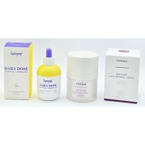 Supergoop Daily Dose BIORETINOL Sunscreen SPF 40/Sonage Refixion Sans Retinol